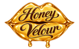 HoneyVelour gold lips logo